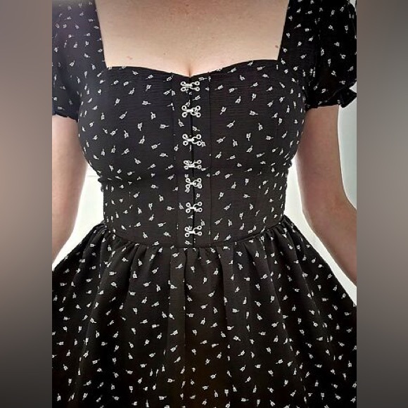 Disturbia Mortem Floral Print Midi Dress US 16 / UK 20 - Picture 9 of 11